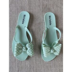 MINI HELISHA Bow Harmonic Flip Flops Sandals turquoise US 8